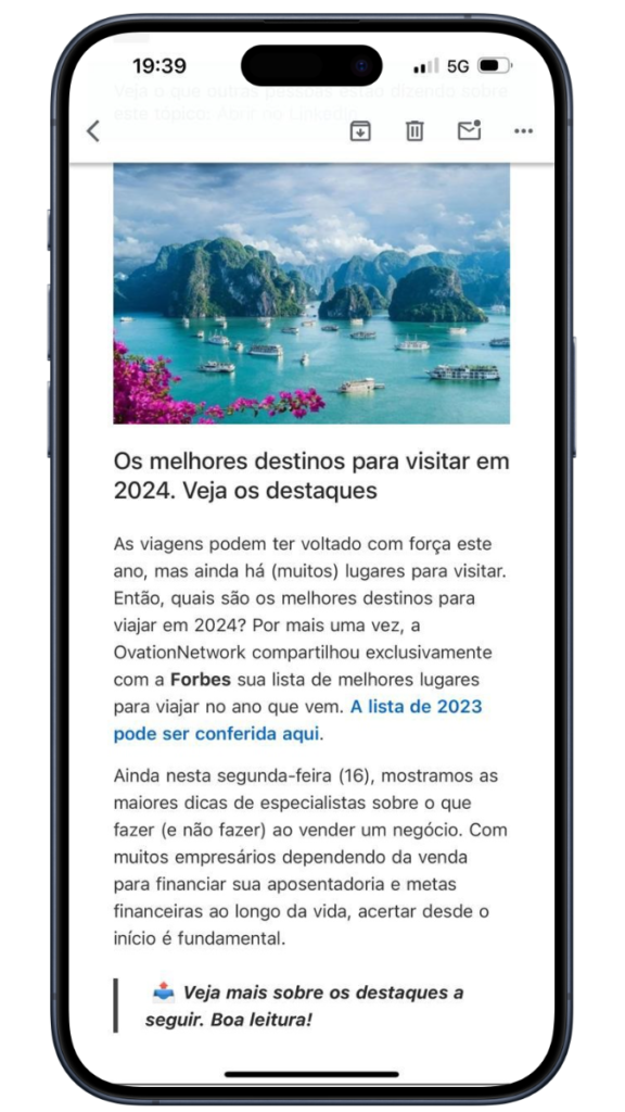 Viagem Secreta Newsletter
