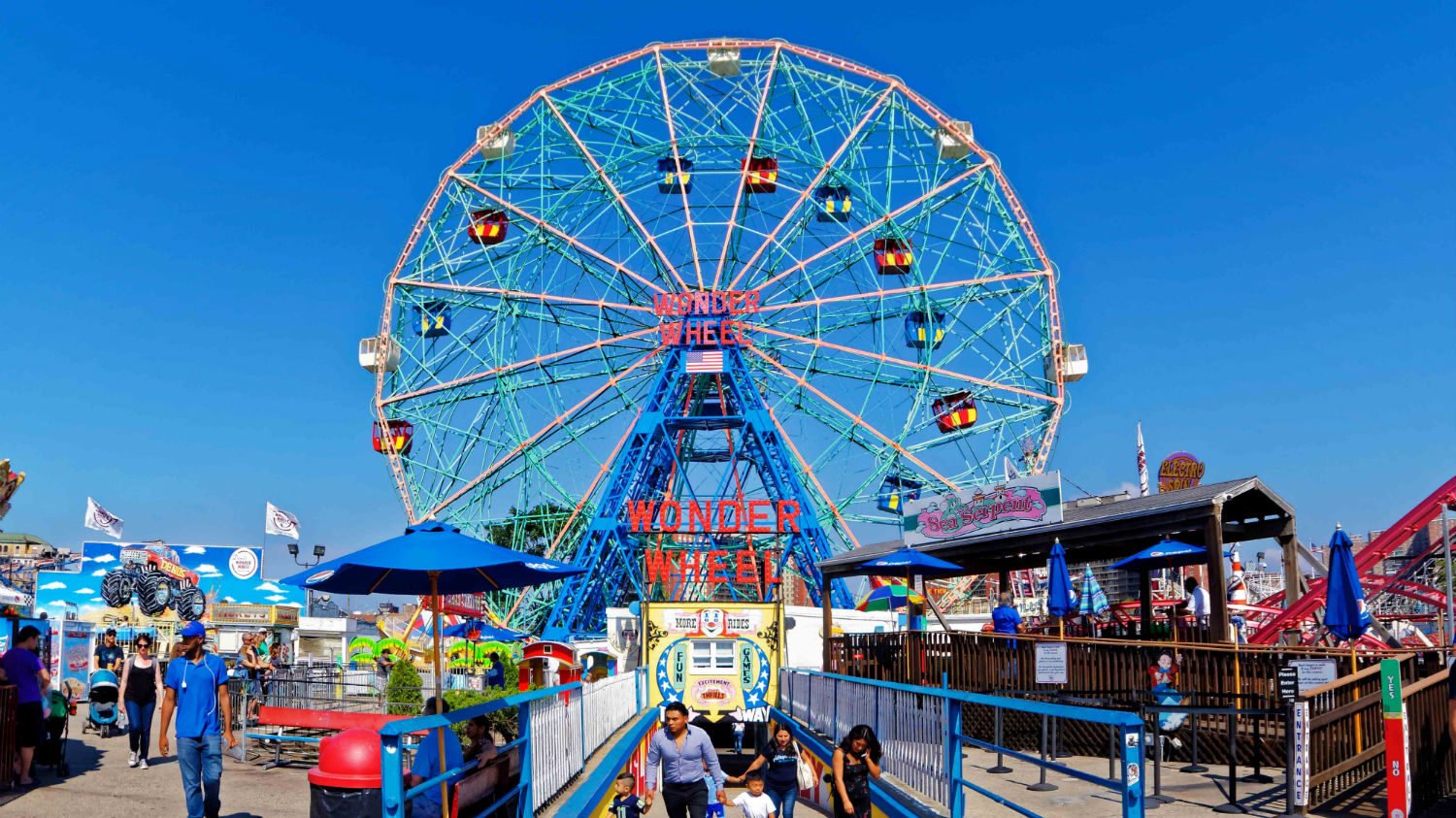 Wonder Wheel - Deno’s Wonder Wheel - Nova York, Estados Unidos. Foto: Divulgação